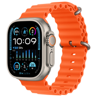 Apple Apple Watch Ultra 2(GPS + Cellularモデル)- 49mm チタニウムケースとオレンジオーシャンバンド MREH3J/A