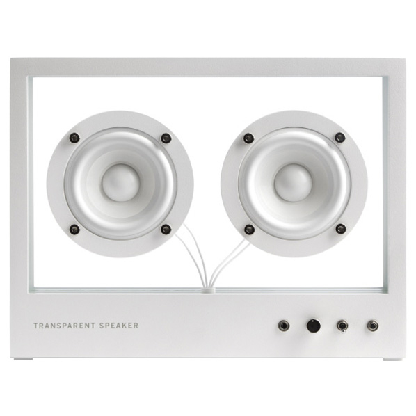 TRANSPARENT ポータブルスピーカー SMALL TRANSPARENT SPEAKER ホワイト TPS-02ﾄﾗﾝｽﾍﾟｱﾚﾝﾄｽﾋﾟ-ｶ- TRANSPARENT