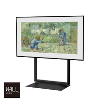 ナカムラ 32～80型対応 首振り機能付き 壁寄せテレビスタンド WALL FRAMESTAND EQUALS・WALLシリーズ サテンブラック WLTV45119