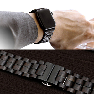VOWOOD Apple Watch 49/46/45/44/42mm用天然木バンド 黒檀 VW74036AWCP-イメージ19