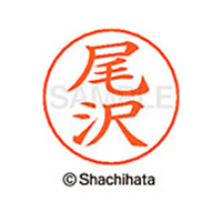 シヤチハタ ネームペン用ネーム シルバー 既製 尾沢 FC46377-X-GPS-0606