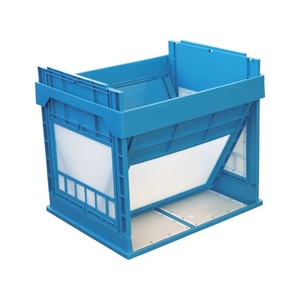 国盛化学 KUNIMORI/プラスチック折畳み コンテナ パタコン N-107 ブルー FC757HL-7605323-イメージ3