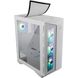 MSI ミドルタワー型PCケース ホワイト MPGGUNGNIR110RWHITE-イメージ10