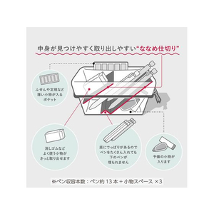 コクヨ ペンケース [Nストレージ] スモークブルー FCV2703-F-VBF250-2-イメージ8