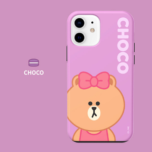 LINE FRIENDS iPhone 12 mini用DUAL GUARD BASIC[公式ライセンス品] BROWN & SALLY KCE-CSB039-イメージ11