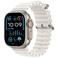 Apple Apple Watch Ultra 2(GPS + Cellularモデル)- 49mm チタニウムケースとホワイトオーシャンバンド MREJ3JA