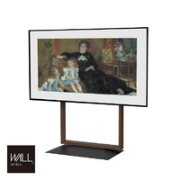 ナカムラ 32～80型対応 首振り機能付き 壁寄せテレビスタンド WALL FRAMESTAND EQUALS・WALLシリーズ ウォールナット WLTV45238