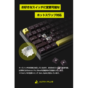 プリンストン ULTRA PLUS ガスケットマウント搭載 ゲーミングメカニカルキーボード (日本語キー) ホワイト UP-MKGA75-J/WH-イメージ14