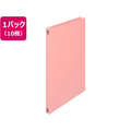 プラス 2つ折フラットファイル A4タテ ピンク 10冊 NO.025F FCA6395-79-098 NO025F