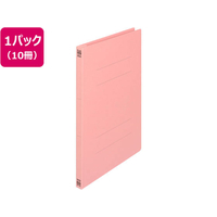 プラス 2つ折フラットファイル A4タテ ピンク 10冊 NO.025F FCA6395-79-098 NO025F