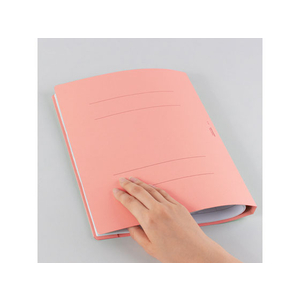 プラス 2つ折フラットファイル A4タテ ピンク 10冊 NO.025F FCA6395-79-098 NO025F-イメージ9