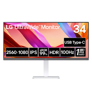 LGエレクトロニクス 34型 LG UltraWide Monitor /2560×1080(フラット型)/100Hz/IPS/sRGB 99% /DisplayHDR 400/アンチグレア/HDMI/DisplayPort/USB Type-C/スイ LGエレクトロニクス 34型 LG UltraWide Monitor /2560×1080(フラット型)/100Hz/IPS/sRGB 99% /DisplayHDR 400/アンチグレア/HDMI/DisplayPort/USB Type-C/スイ