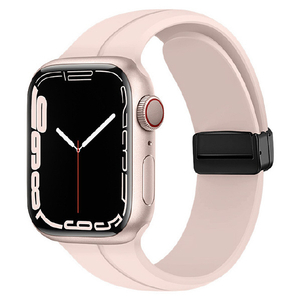 GAACAL Apple Watch Series 1-8/SE1-2 [38/40/41mm]用マグネット式シリコンバンド ピンク W00302PA-イメージ1
