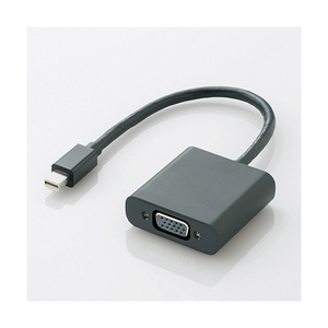 エレコム Mini DisplayPort-VGA変換アダプタ ブラック AD-MDPVGABK エレコム Mini DisplayPort-VGA変換アダプタ ブラック AD-MDPVGABK