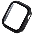 エレコム Apple Watch Series 7(41mm)用フルカバーケース プレミアムガラス 反射防止/硬度9H/指紋防止/飛散防止設計/傷・汚れ防止 ブラック AW21BFCGMBK