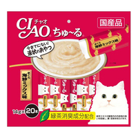 いなばペットフード CIAO ちゅ～る まぐろ 海鮮ミックス味 20本入り ﾁﾔｵﾁﾕ-ﾙ20ﾎﾝｶｲｾﾝﾐﾂｸｽｱｼﾞ