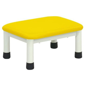 高田ベッド 足踏み台(ミニステップ)ビニルレザーイエロー 20cm FCG327P-23-2769-0008-イメージ1