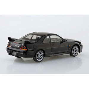 アオシマ 1/32 ニッサン R33 スカイラインGT-R(ブラック) 楽プラ スナップキット No.21-BK Aﾗｸﾌﾟﾗ21BKR33GTRﾌﾞﾗﾂｸ-イメージ2