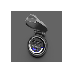 カシムラ DC-PD20W USB 2ポート QC3 自動判定 コンパクト ブラック DC-037-イメージ2