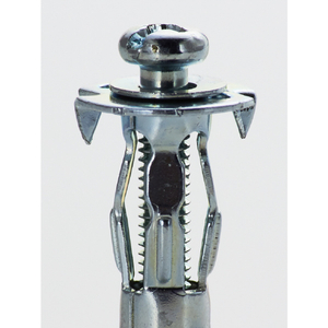 ＴＲＵＳＣＯ ボードファスナー スチール Ｍ４Ｘ２５ １２本入 (中空壁用アンカー／はさみ固定式) TRUSCO 中空壁用アンカー“ボードファスナー”(はさみ固定式・少量パックタイプ) B-405BT-イメージ3