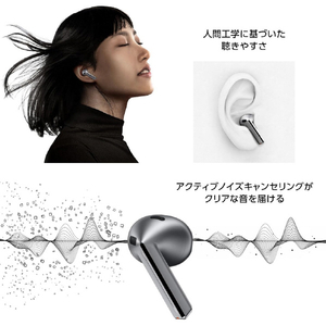 Samsung 完全ワイヤレスイヤホン Galaxy Buds3 ホワイト SM-R530NZWAXJP-イメージ4