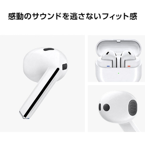 Samsung 完全ワイヤレスイヤホン Galaxy Buds3 ホワイト SM-R530NZWAXJP-イメージ5