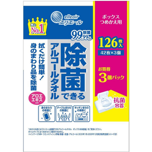 大王製紙 エリエール除菌できるアルコールタオルボックス詰替3コ*12パック FCE223T-イメージ2