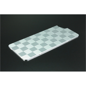 テラ アルミパネル市松 for iPhone8 / 7 / SE(第2世代)ソリッドバンパー用 シルバー 42038GI-309S-イメージ1