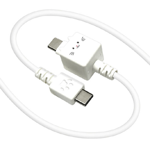 ラスタバナナ Type-C to Type-C もちもちケーブル(1．0m) モバにゃー もちち R10CACC3A08MCC-イメージ1