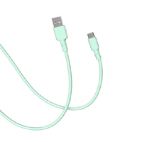 CellCube USB-A to USB-Cケーブル(1．0m) TSUNAGU mayu ライトグリーン CC-CB06-LG