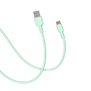 CellCube USB-A to USB-Cケーブル(1．0m) TSUNAGU mayu ライトグリーン CC-CB06-LG-イメージ1