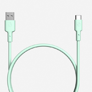 CellCube USB-A to USB-Cケーブル(1．0m) TSUNAGU mayu ライトグリーン CC-CB06-LG-イメージ2