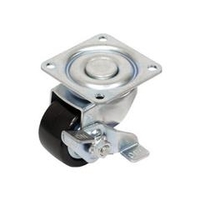 ユーエイキャスター 重量用キャスター　自在車ストッパー付　75径　強化ナイロン車輪 HG-75GNBS