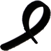 トラスコ マジックバンド　耐候性　ストラップ　１５ｃｍ　黒　（４本入） MKSW-1915-BK
