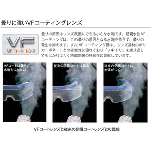 リケン 防曇ゴグル（無気孔型・ワイドビュー・めがね併用可・マスク併用可・ シリコンバンド）　Ｍ３１Ｃ－ＶＦ　ＳＢ M31C-VF SB-イメージ3