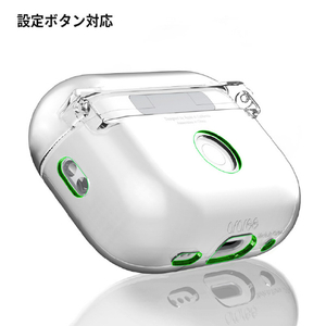 araree AirPods Pro(第2/1世代)用ハードクリアケース Nu:kin クリア AR25038APP2-イメージ11