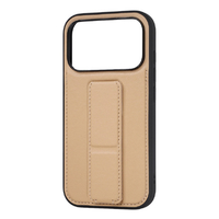 レイ・アウト iPhone 18 Pro用 / 17 Pro用 / ハイブリッドケース maru レザリア スタンド / ベージュ RT-P58K7TB/BE