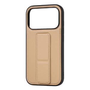 レイ・アウト iPhone 18 Pro用 / 17 Pro用 / ハイブリッドケース maru レザリア スタンド / ベージュ RT-P58K7TB/BE-イメージ1