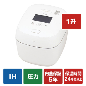 象印 圧力IH炊飯ジャー(1升炊き) 炎舞炊き 白 NX-AA18-WZ 象印 圧力IH炊飯ジャー(1升炊き) 炎舞炊き 白 NX-AA18-WZ