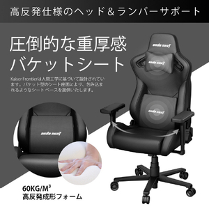 Andaseat ゲーミングチェア Kaiser Frontier M クラウディホワイト KAISER FRONTIER M/CH-イメージ10