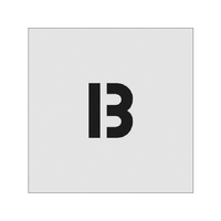 アイマーク ステンシル B 文字サイズ50×40mm FC803JD-8186054