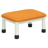 高田ベッド 足踏み台(ミニステップ)ビニルレザーオレンジ 20cm FCG328P-23-2769-0010