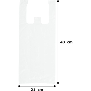 紺屋商事 レジ袋乳白東25号 100枚 FCE164U-00722125-イメージ7