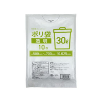 Forestway ゴミ袋 透明 30L 10枚 FC840NS-FRW200294