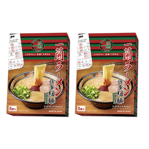 一蘭ラーメン 博多細麺ストレート10食入（5食×2セット） 2ｺｾﾂﾄｲﾁﾗﾝﾊｶﾀﾎｿﾒﾝ5ｼﾖｸｲﾘ-イメージ1