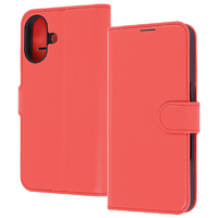 レイ・アウト iPhone 17用手帳型レザーケース シンプル マグネット / レッド RT-P52ELC1/R