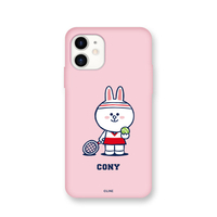 LINE FRIENDS iPhone 12 mini用Brown's Sports Club カラーソフトケース[公式ライセンス品] CONY KCE-CSB041