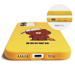 LINE FRIENDS iPhone 12 mini用Brown's Sports Club カラーソフトケース[公式ライセンス品] CONY KCE-CSB041-イメージ6