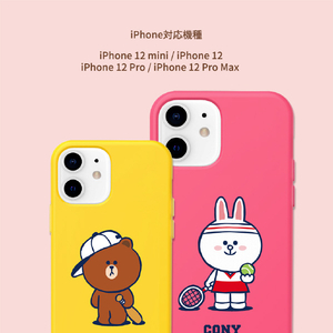 LINE FRIENDS iPhone 12 mini用Brown's Sports Club カラーソフトケース[公式ライセンス品] CONY KCE-CSB041-イメージ9