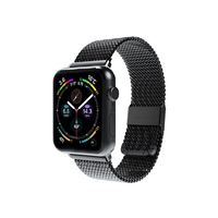 miak Apple Watch 42/41/40/38mm用CLIP MESH BAND ブラック SMAMA-W3840BK